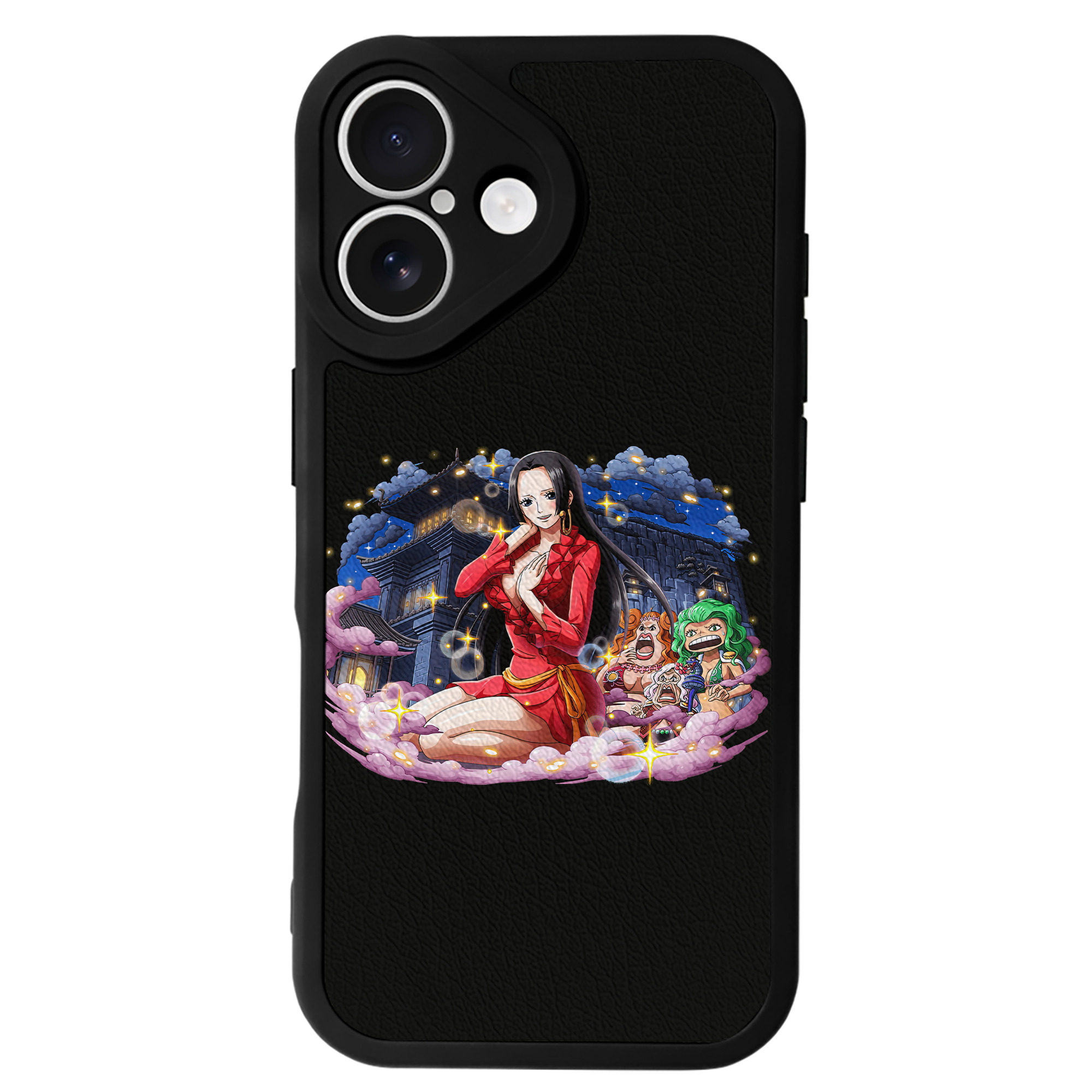 （画像用） ワンピース ボア・ハンコック ONE PIECE Boa·Hancock 【iPhone 16シリーズ対応】シリコンスマホケース（レザー調） 材質：シリコン